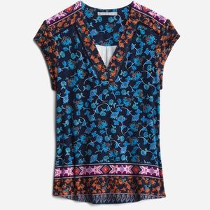 Daniel Rainn Finli hi lo cap sleeve knit top XL